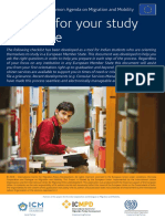 Checklist For Students - Prepare For Your Study in Europe PDF