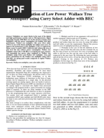 Wallace Tree Multiplier Design with KSA/BKA | PDF | Digital Signal ...