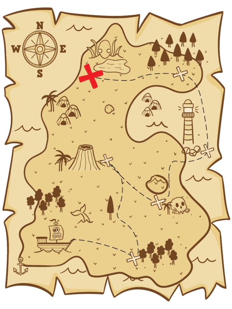 Mapas Del Tesoro En Blanco Para Imprimir