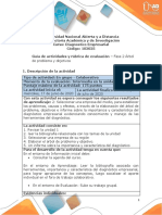 Guia de Actividades y Rúbrica de Evaluación - Unidad 1 - Fase 2 - Elaborar Árbol de Problema y Objetivos PDF