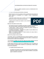 PRINCIPIOS MORALES EN LA DETERMINACIàN DE LOS PRECIOS DE PRODUCTOS Y SERVICIOS