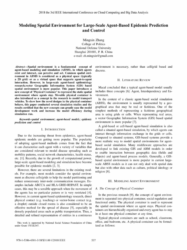 Modeling Spatial Enviroment | PDF | Agent Based Model | Geographic ...