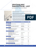 Ophthalmic Pharmaceutical List: Quality Solutions For Vision Care Problems