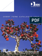 Short Form Catalogue 2007: Deki Electronics LTD