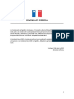 2020.07.24 Comunicado de Prensa - Presidente de La República