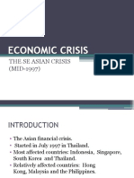 Economic Crisis: The Se Asian Crisis (MID-1997)