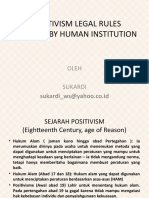 Positivism Legal Rules Created by Human Institution