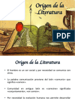 Origen de La Literatura