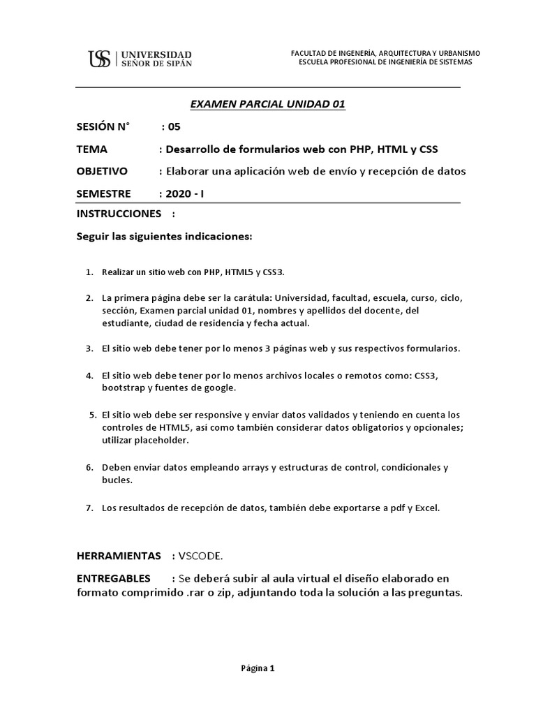 Formularios Web con PHP y HTML5 | PDF
