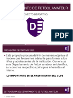 Proyecto Deportivo Villa Dálmine - Jendrulek, Iglesias, Rosada