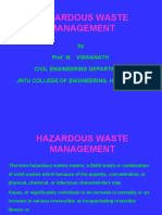 Hazardous Waste Management: by Prof. M. Viswanath Civil Engineering Department Jntu College of Engineering, Hyderabad