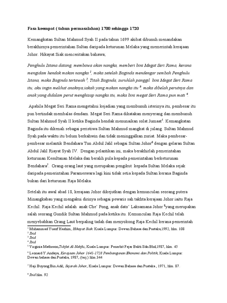 Kesultanan Johor Pdf