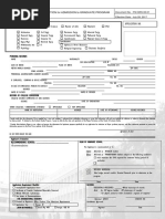 FM-GRS-02-01 Application For Admission To Graduate Program