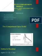 Three Compartment Open Model