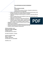 ACCIONES DE CONTINGENCIA EN ESTADO DE EMERGENCIA (Documento de Trabajo. Unidad Académica)