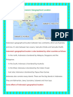 Indonesia's Geographical Location Is Also Bordered by Other Countries As Follows