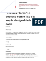 Ilha das Flores: lixo, desigualdade