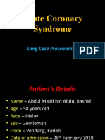 Acute Coronary Syndrome Case Presentation