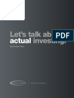Let's Talk About Investing.: Actual