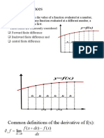 Examples With Assignment On Finite Difference