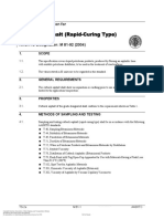 Cutback Asphalt (Rapid-Curing Type) : Standard Specification For
