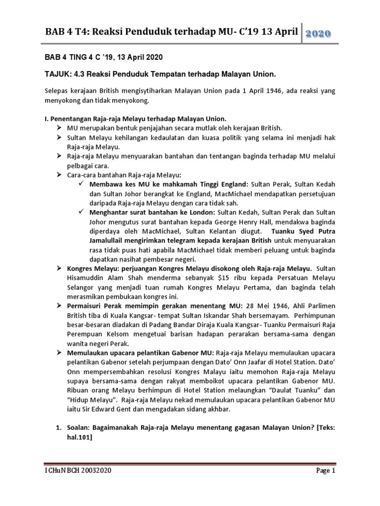 Bab 4 Ting 4 C 19 13 April 2020 Pdf