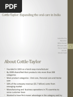 Cottle-Taylor: Expanding The Oral Care in India