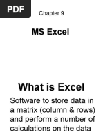 MS Excel IT 9