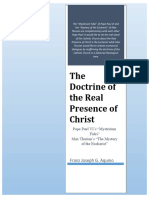 The Doctrine of The Real Presence of Christ