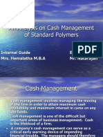 An Analysis On Cash Management of Standard Polymers