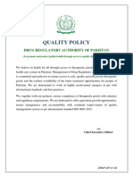 AnnexA - Quality Policy-001 DRAP (Final) PDF
