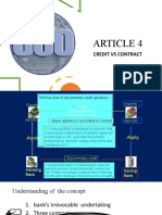 Article 4: Credit Vs Contract