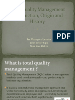 Total Quality Management Introduction, Origin and History