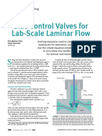 Size Control Valves For Lab-Scale Laminar Flow: Fluids and Solids Handling