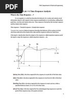 Lab # 6 Time Response Analysis