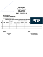 School Work Week Plan: Department of Education