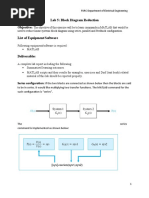 Lab 5: Block Diagram Reduction Objective: List of Equipment/Software