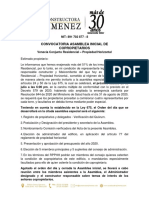 Convocatoria Asamblea Inicial de Copropietarios