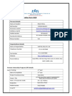 SIP Synopsis of Ritesh Mishra