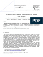 2D Rolling Contact Probleminvolving Frictional Heating: V. Pauk, B. Zastrau