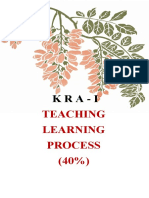 Kra-I: Teaching Learning Process (40%)