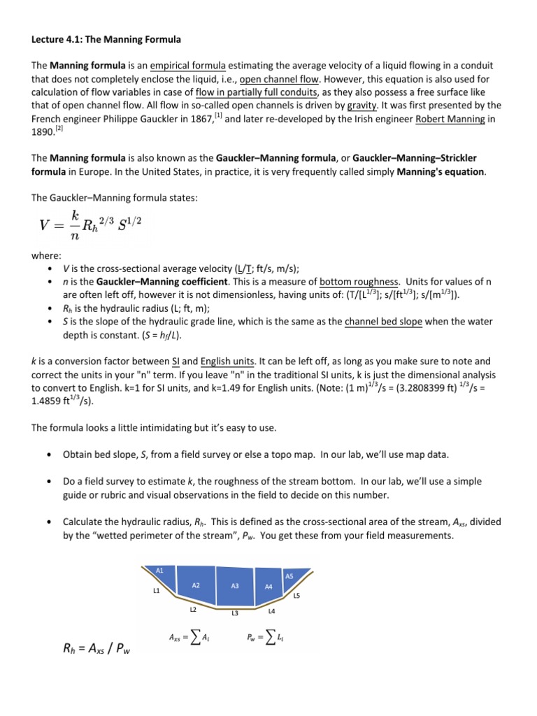 ESM320 - 4.2-Manning-How To-P | PDF