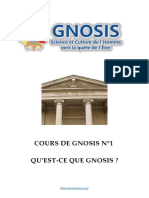 Cours de Gnosis - Leçon 1
