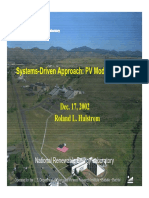 Systems-Driven Approach: PV Models & Tools: National Renewable Energy Laboratory