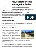 Cyclotourisme et VTT en Ariège Pyrénées