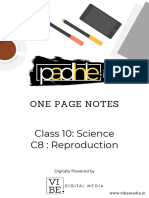 One Page Notes: Class 10: Science C8: Reproduction