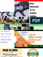 Our Mission Is To Make India:-Atmanir - Bhar