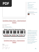 Sandese Aate Hain - Harmonium Notes - Harmonium Guru