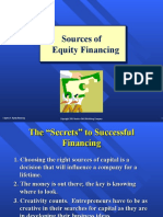 Sources of Equity Financing Sources of Equity Financing