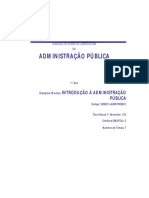 Modulo de Introdução À Administração Publica